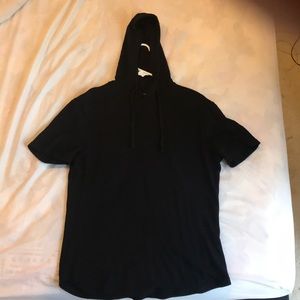 Forever 21 Waffle-Knit Short-Sleeved Hoodie (S)